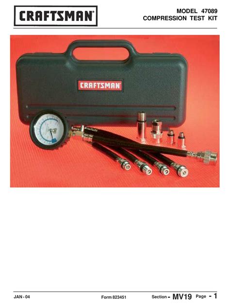 CRAFTSMAN 47089 MANUAL Pdf Download